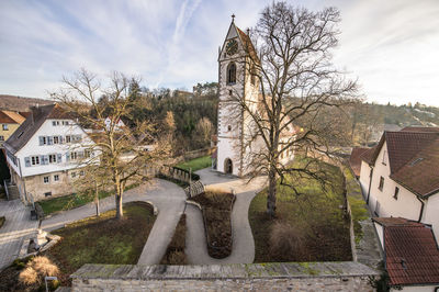 Low angle view of building against sky