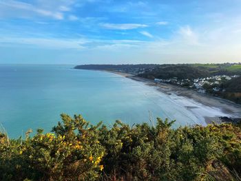 Scenic view of sea against sky