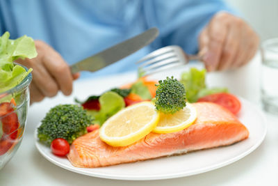 Close-up of food in plate