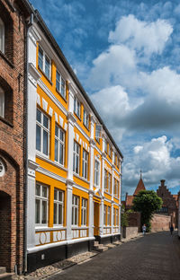 Cityscape in the old danish town ribe