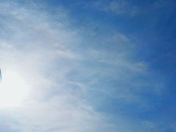 Low angle view of cloudy sky