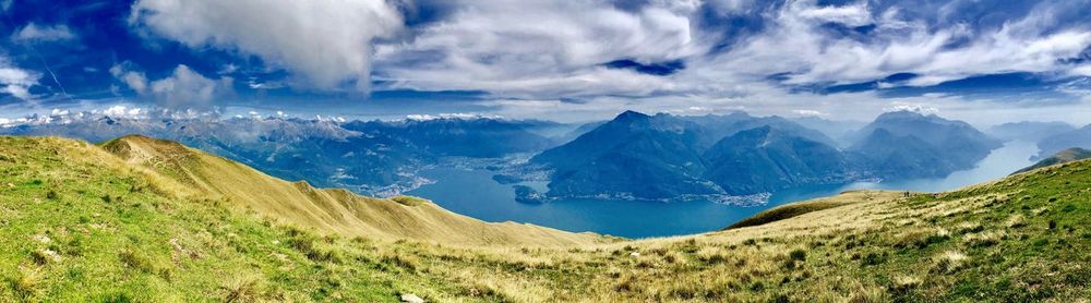Panoramic view of landscape against sky