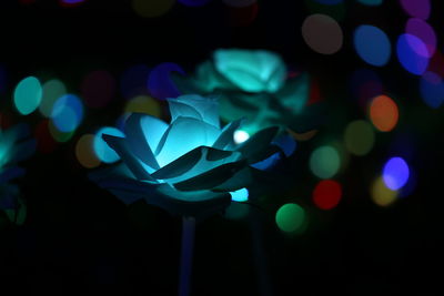 Lotus artificial glowing background.