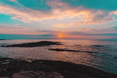 Sunrise and sea