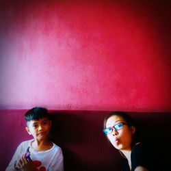 Portrait of young woman