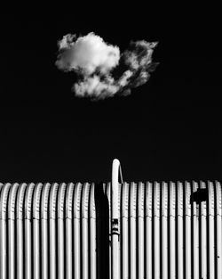 Low angle view of a industrial building against sky