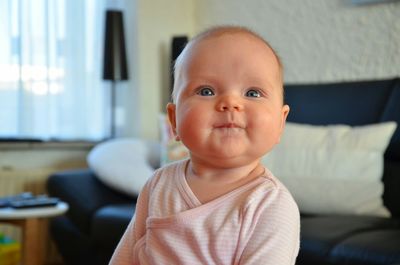 Portrait of smiling baby boy