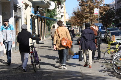 People on city street