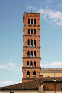 Low angle view of historic building against sky