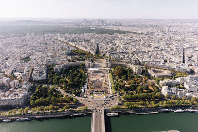 Aerial view of buildings in city