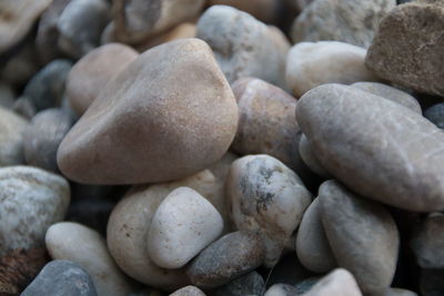 Full frame shot of pebbles