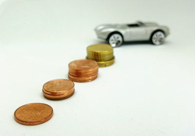 Close-up of coins