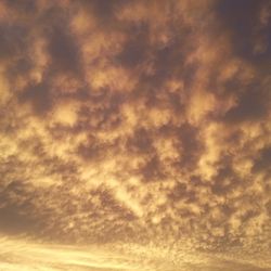 Low angle view of cloudy sky