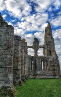 View of historical building against cloudy sky