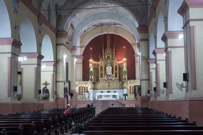 Interior of temple