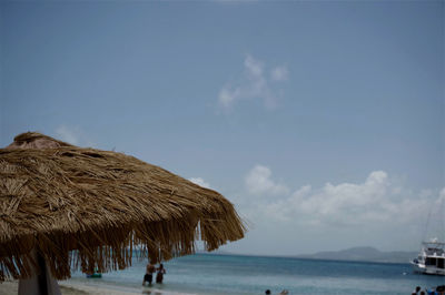 Panoramic view of beach against sky