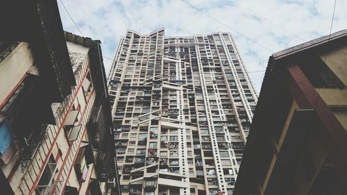 Low angle view of buildings against sky