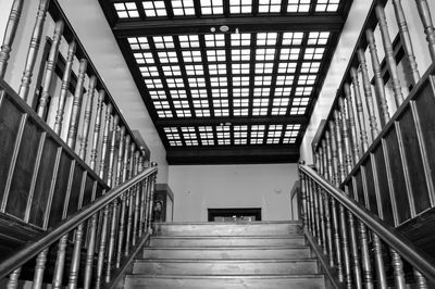 Low angle view of staircase in building