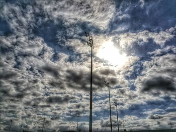 Low angle view of cloudy sky