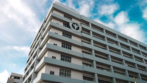 Low angle view of building against sky