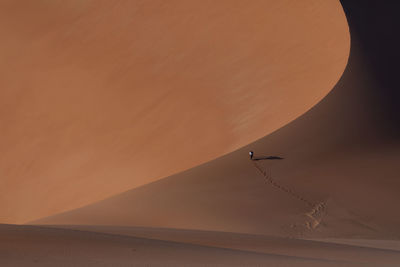 Low angle view of  desert  against sky