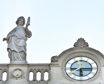 Low angle view of statue