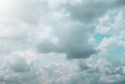 Low angle view of clouds in sky