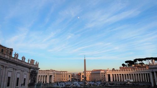 View of st peter's square in rome, italy