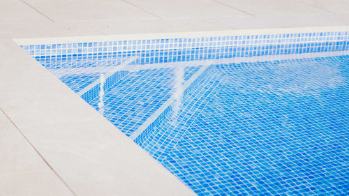 High angle view of swimming pool