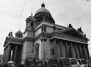 Facade of church against sky