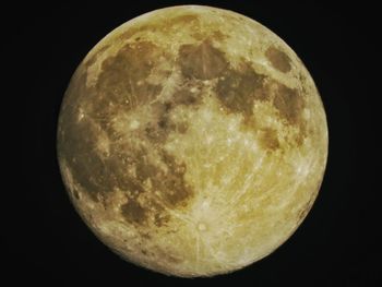 Close-up of moon against black background