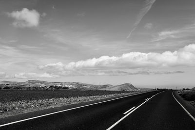 Road against sky