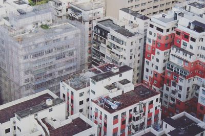 Aerial view of residential district