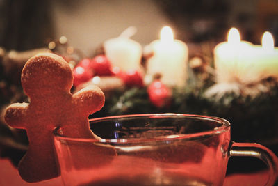 Close-up of drink on table