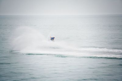 Man surfing in sea