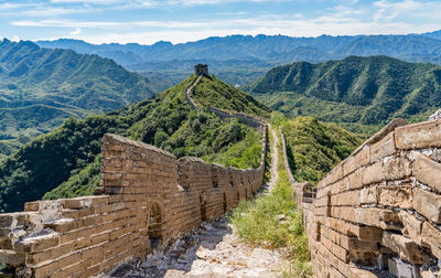 Broken walkway at great wall of china