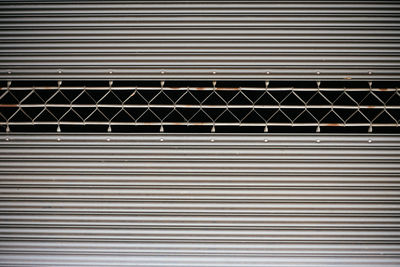 Full frame shot of metallic structure