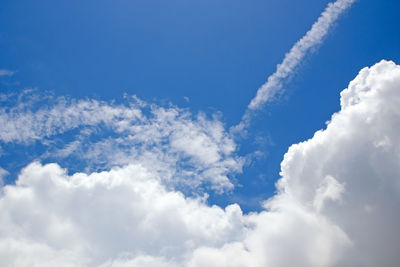 Low angle view of clouds in sky