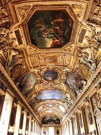 Low angle view of ceiling of building