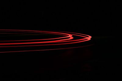 Light trails at night