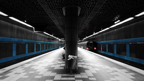 Railroad station platform