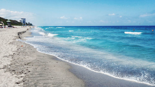 Scenic view of sea against sky