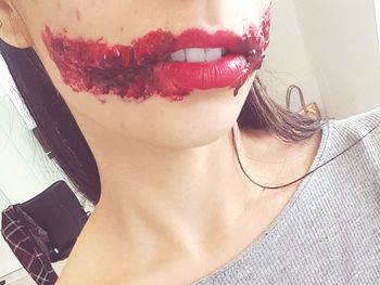 Close-up of young woman