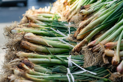 Close-up of vegetables in market