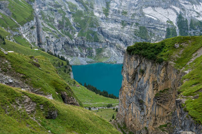 Scenic view of rocky mountains