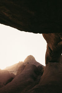 Scenic view of mountains against clear sky