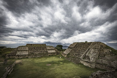 Archaeological site of monte alban  in the state of oaxaca of mexico