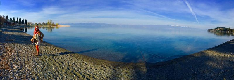 Panoramic view of sea against sky