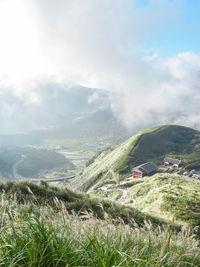 Scenic view of landscape against sky