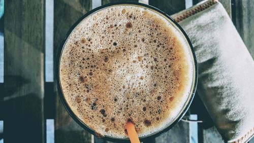 Close-up of drink on table